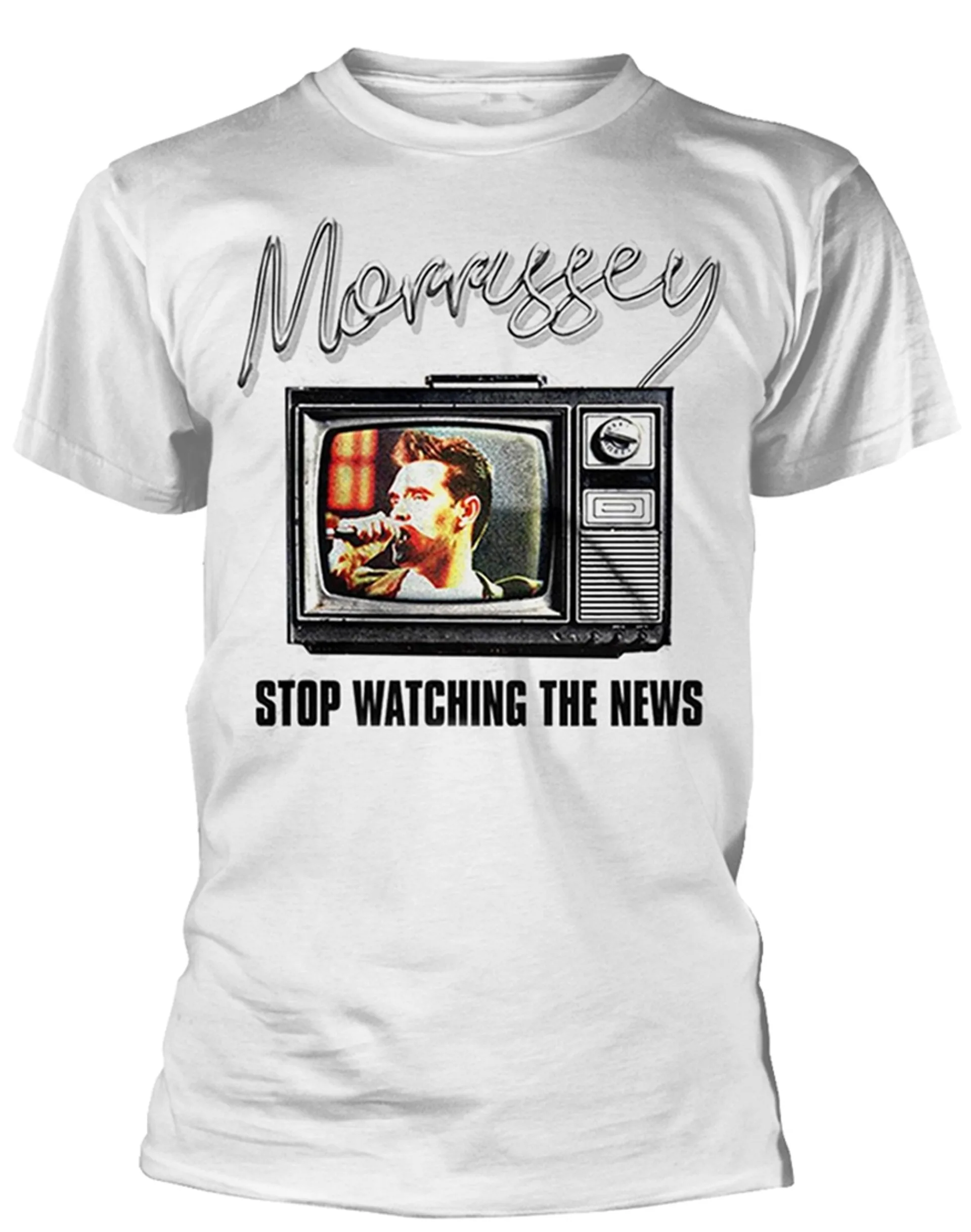 Morrissey Stop Watching The News T-Shirt Men Women Cotton Short Sleeve Brand T-shirt Vintage Hip Hop Tops Summer Men's T-shirt
Morrissey Stop Watching The News T-Shirt Men Women Cotton Short Sleeve Brand T-shirt Vintage Hip Hop Tops Summer Men's T-shirt