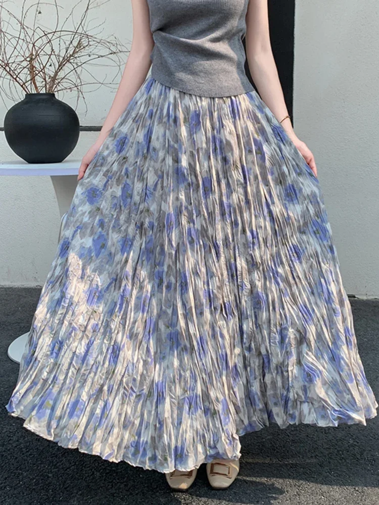 2025 Spring Summer Beach Vacation Floral Half Skirt Women's New Fashionable Versatile Pocket Long A-line Large Swing Skirt C287
2025 Spring Summer Beach Vacation Floral Half Skirt Women's New Fashionable Versatile Pocket Long A-line Large Swing Skirt C287