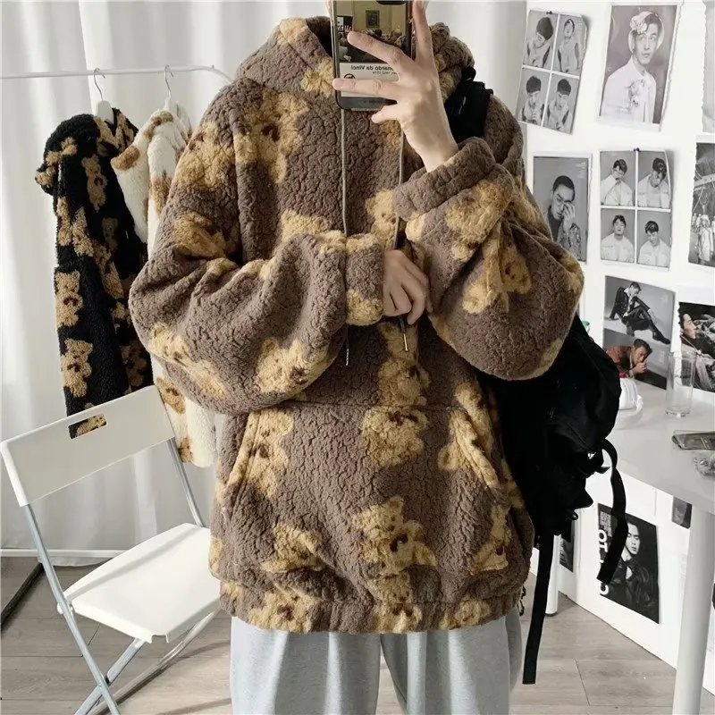 Korean Fashion Teddy Bear Hoodies Pullovers Man Harajuku Loose Casual Sweatshirt Autumn All Match Sweatshirts Couple Clothing
Korean Fashion Teddy Bear Hoodies Pullovers Man Harajuku Loose Casual Sweatshirt Autumn All Match Sweatshirts Couple Clothing