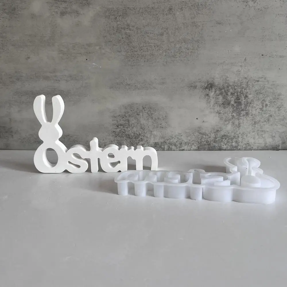 Cartoon Easter Bunny Letter Mold Cute Handmade Bunny Silicone Molds Elegant Drop Glue Plaster Mold Happy Easter Decor
Cartoon Easter Bunny Letter Mold Cute Handmade Bunny Silicone Molds Elegant Drop Glue Plaster Mold Happy Easter Decor