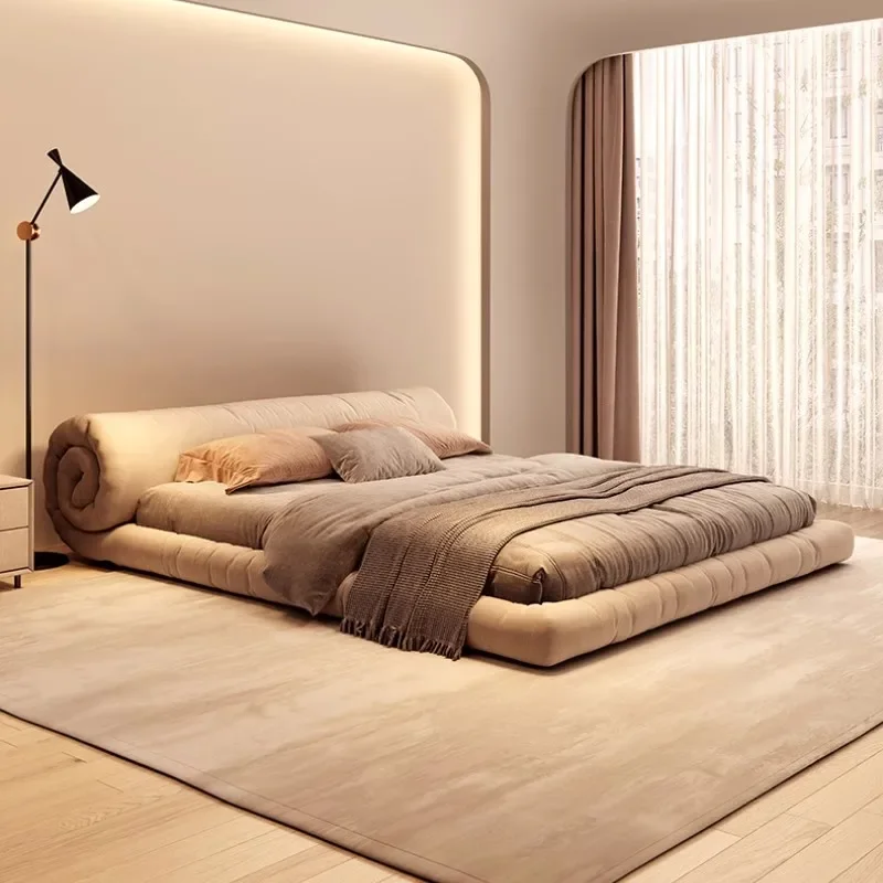 Comfortable Minimalist Beds Beauty American Style Lazy Simple Designer Beds High Quality Simple Wood Cama Casal Furniture 
Comfortable Minimalist Beds Beauty American Style Lazy Simple Designer Beds High Quality Simple Wood Cama Casal Furniture