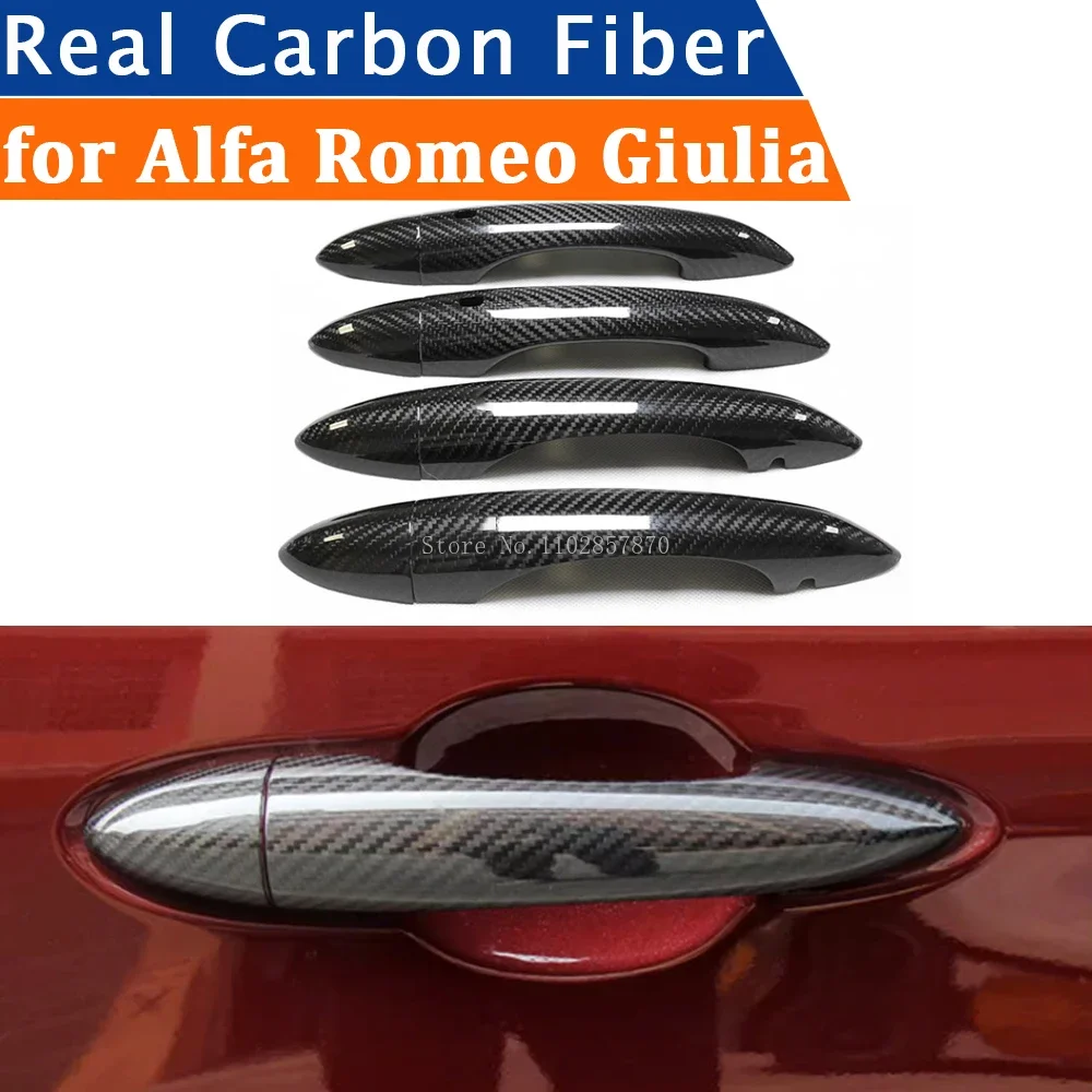 For Alfa Romeo Giulia 2015-2022 Accessories Real Carbon Fiber Door Handle Cover Frame Sticker Exterior Trim Bodykit
For Alfa Romeo Giulia 2015-2022 Accessories Real Carbon Fiber Door Handle Cover Frame Sticker Exterior Trim Bodykit