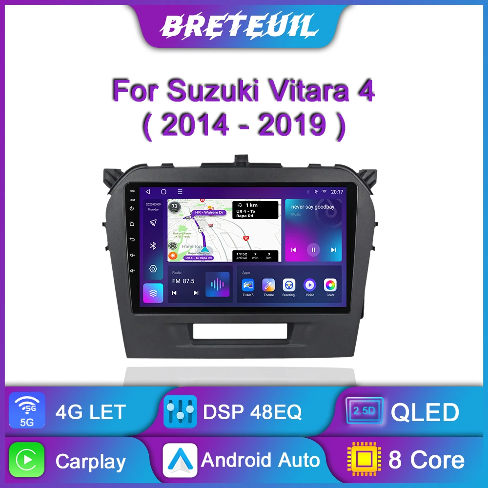 For Suzuki Vitara 4 2014 - 2019 Car Radio Android Multimedia Video Player Navigation GPS Carplay QLED Touch Screen Auto Stereo
For Suzuki Vitara 4 2014 - 2019 Car Radio Android Multimedia Video Player Navigation GPS Carplay QLED Touch Screen Auto Stereo