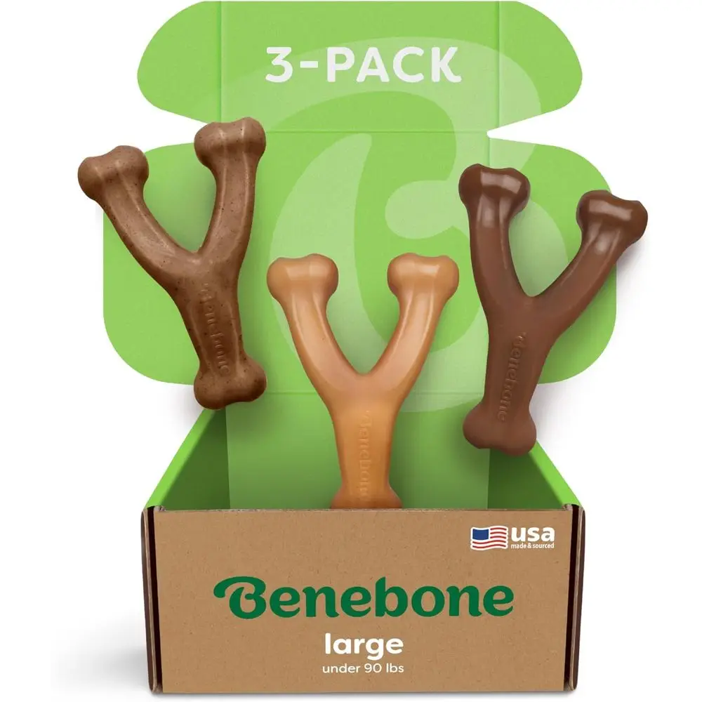 Triple Pack Durable Chew Toys for Dogs, Bacon, Chicken, Peanut Butter Flavors, Made in USA, Assorted Variety
Triple Pack Durable Chew Toys for Dogs, Bacon, Chicken, Peanut Butter Flavors, Made in USA, Assorted Variety