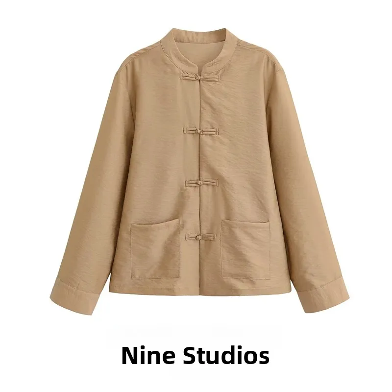 New Chinese Style Stand Collar Rope Knot Long Sleeve Jacket Women's Outerwear Coat Nine Zar Ladies Fashion Summer 2026
New Chinese Style Stand Collar Rope Knot Long Sleeve Jacket Women's Outerwear Coat Nine Zar Ladies Fashion Summer 2026