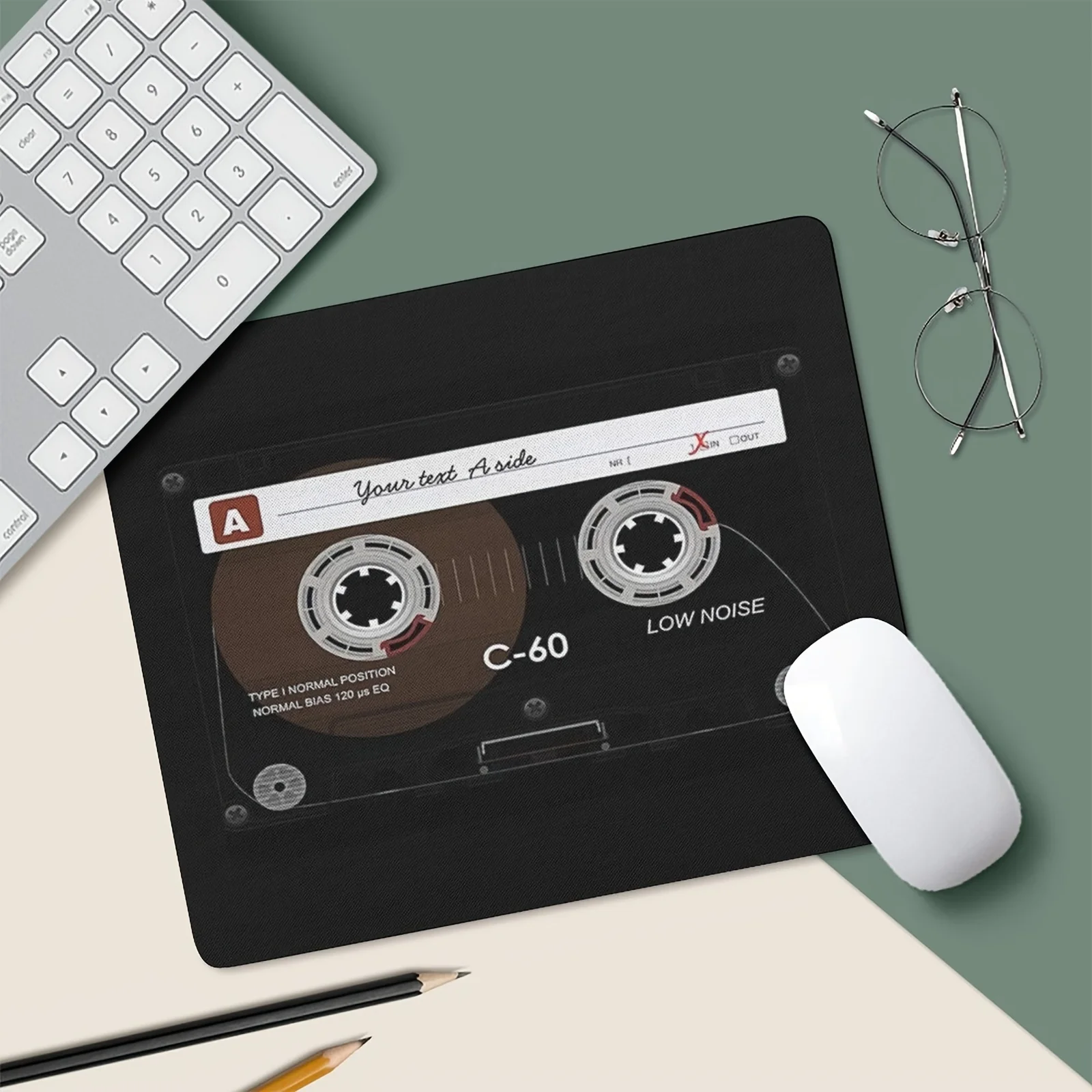 Vintage Cassette Tape Mouse Pad Non-Slip Rubber Music Player Low Noise Computer Mat Laptop Accessories Mousepad Desk Interior
Vintage Cassette Tape Mouse Pad Non-Slip Rubber Music Player Low Noise Computer Mat Laptop Accessories Mousepad Desk Interior