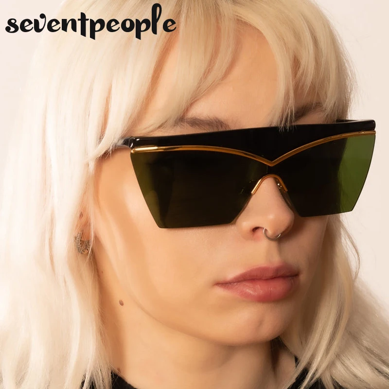 Oversized Square Punk Sunglasses Women 2024 Luxury Brand Design Shield Half Frame Sun Glasses For Ladies New Once-piece Eyewear
Oversized Square Punk Sunglasses Women 2024 Luxury Brand Design Shield Half Frame Sun Glasses For Ladies New Once-piece Eyewear