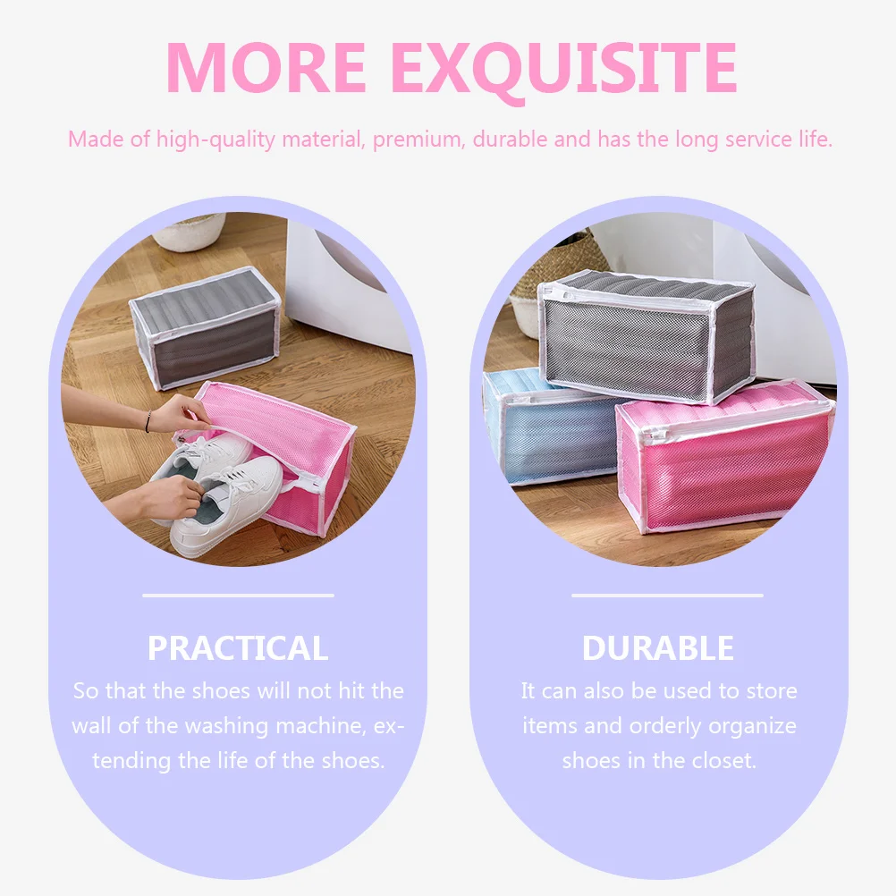 Shoes Laundry Bag Polyester Cuboid Design Travel Organization Storage Shoe Wash Bag Sneaker Wash Pouches
Shoes Laundry Bag Polyester Cuboid Design Travel Organization Storage Shoe Wash Bag Sneaker Wash Pouches