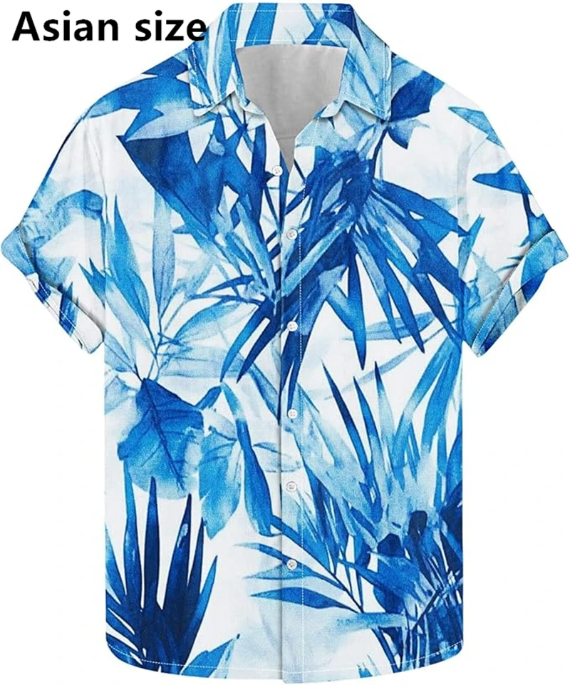 Vintage Men's Hawaiian Shirts Casual 3D Print Tropical Plant Vacation Short Sleeved Shirts Summer New Button Up Blouse For Women
Vintage Men's Hawaiian Shirts Casual 3D Print Tropical Plant Vacation Short Sleeved Shirts Summer New Button Up Blouse For Women