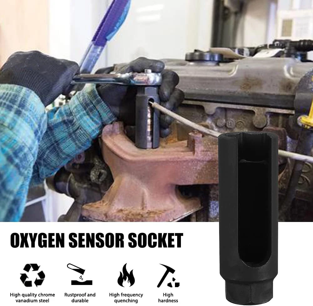 1pc 22mm Black Oxygen Sensor Socket Tool 12.5mm Square Driver Disassembly European Oxygen Sensor Socket Wrench General
1pc 22mm Black Oxygen Sensor Socket Tool 12.5mm Square Driver Disassembly European Oxygen Sensor Socket Wrench General
