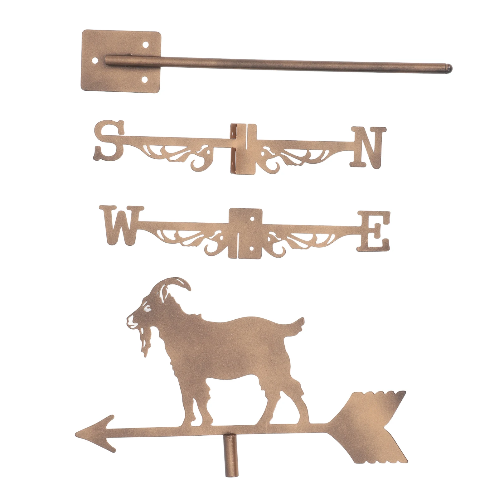 Sturdy Stainless Steel Vane Outdoor Metal Weathervane Accurate Direction Indicator Decorative Garden Patio Roof Decoration Farm
Sturdy Stainless Steel Vane Outdoor Metal Weathervane Accurate Direction Indicator Decorative Garden Patio Roof Decoration Farm