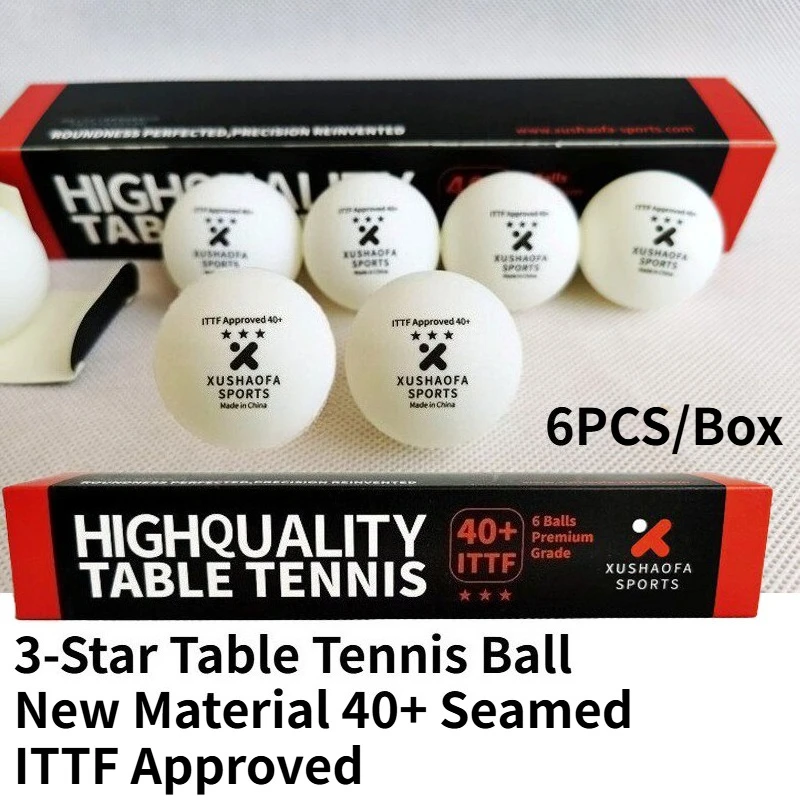 ITTF Approved 3-Star 40+ ABS New Material Seamed Table Tennis Ball White Professional Match Training Competition Ping Pong Balls
ITTF Approved 3-Star 40+ ABS New Material Seamed Table Tennis Ball White Professional Match Training Competition Ping Pong Balls