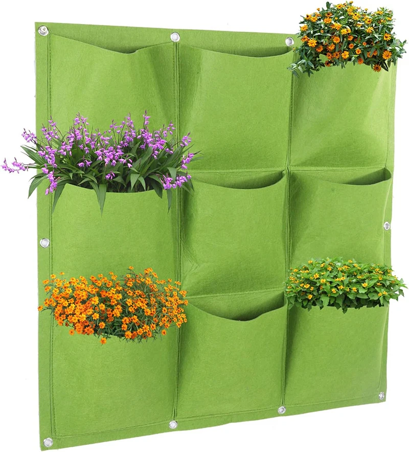2Pack 9 Pocket Hanging Vertical Wall Planter Planting Grow Bags Outdoor Indoor Gardening Vertical Greening Flower Container
2Pack 9 Pocket Hanging Vertical Wall Planter Planting Grow Bags Outdoor Indoor Gardening Vertical Greening Flower Container