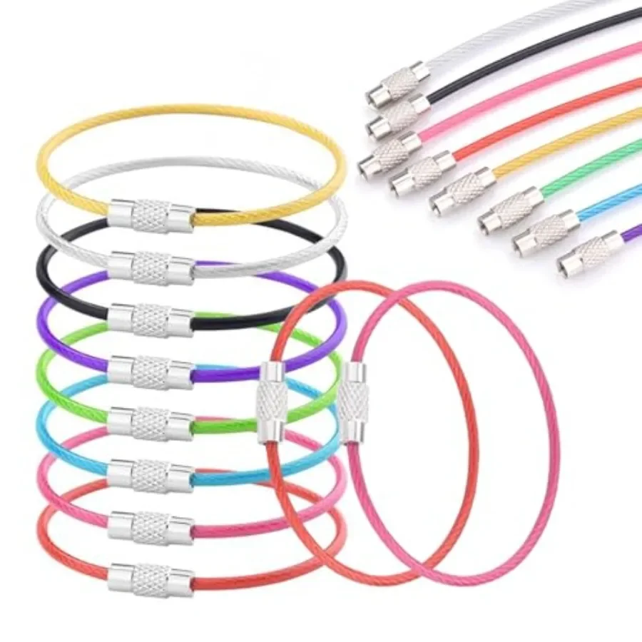 32 Pack Stainless Steel Loops, 2mm Stainless Steel Key Ring, 6 Inch Key Chain for Luggage Tag Keeper for Travel Key Tags Keyrin
32 Pack Stainless Steel Loops, 2mm Stainless Steel Key Ring, 6 Inch Key Chain for Luggage Tag Keeper for Travel Key Tags Keyrin