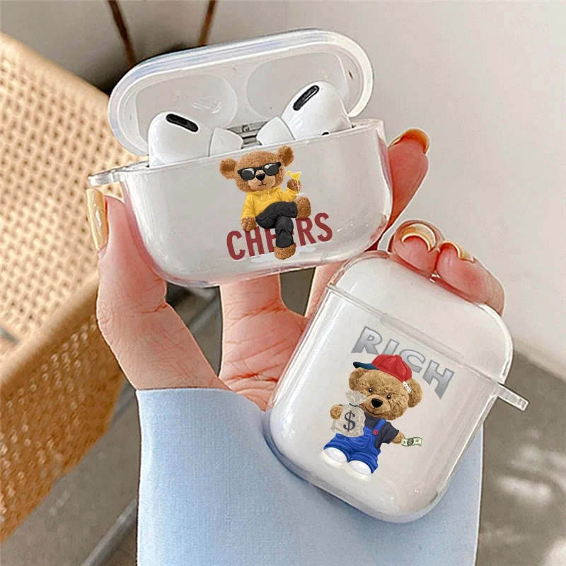 Fashion Cartoon Bear Earphone Case for Airpods 4th 3rd 2 Pro 3 2 Shockproof Cover for Airpod 2 3 1 Protective Accessorie Shell
Fashion Cartoon Bear Earphone Case for Airpods 4th 3rd 2 Pro 3 2 Shockproof Cover for Airpod 2 3 1 Protective Accessorie Shell