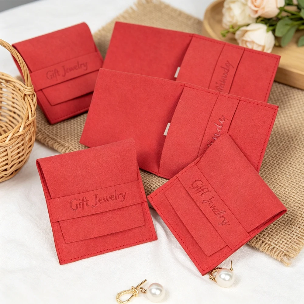 50/100Pcs Luxury Custom Logo Deboss Microfiber Envelop Bag for Ring Necklace Earring Jewelry Storage Suede Velvet Flap Pouch
50/100Pcs Luxury Custom Logo Deboss Microfiber Envelop Bag for Ring Necklace Earring Jewelry Storage Suede Velvet Flap Pouch