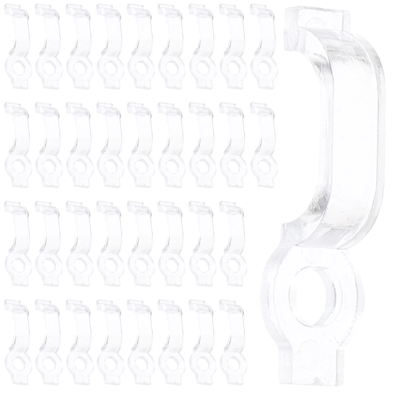100pcs LED Strip Light Clips Transparent Fixing Holders for Soft Hard Bars Mounting Bracket Rope Light Hangers Safe Use
100pcs LED Strip Light Clips Transparent Fixing Holders for Soft Hard Bars Mounting Bracket Rope Light Hangers Safe Use