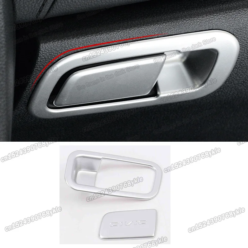 type r abs car dashboard co-pilot storage box handle trims chrome for honda civic 2016 2017 2018 2019 2020 10th 2021 10 gen auto
type r abs car dashboard co-pilot storage box handle trims chrome for honda civic 2016 2017 2018 2019 2020 10th 2021 10 gen auto