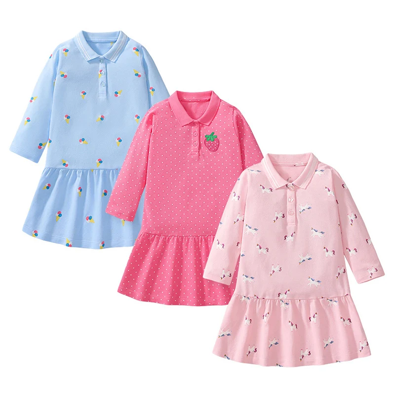 European And American Style Cartoon Girl Dress Colorful Cotton Children's Princess Dress New Fashionable Style Girl Dress
European And American Style Cartoon Girl Dress Colorful Cotton Children's Princess Dress New Fashionable Style Girl Dress