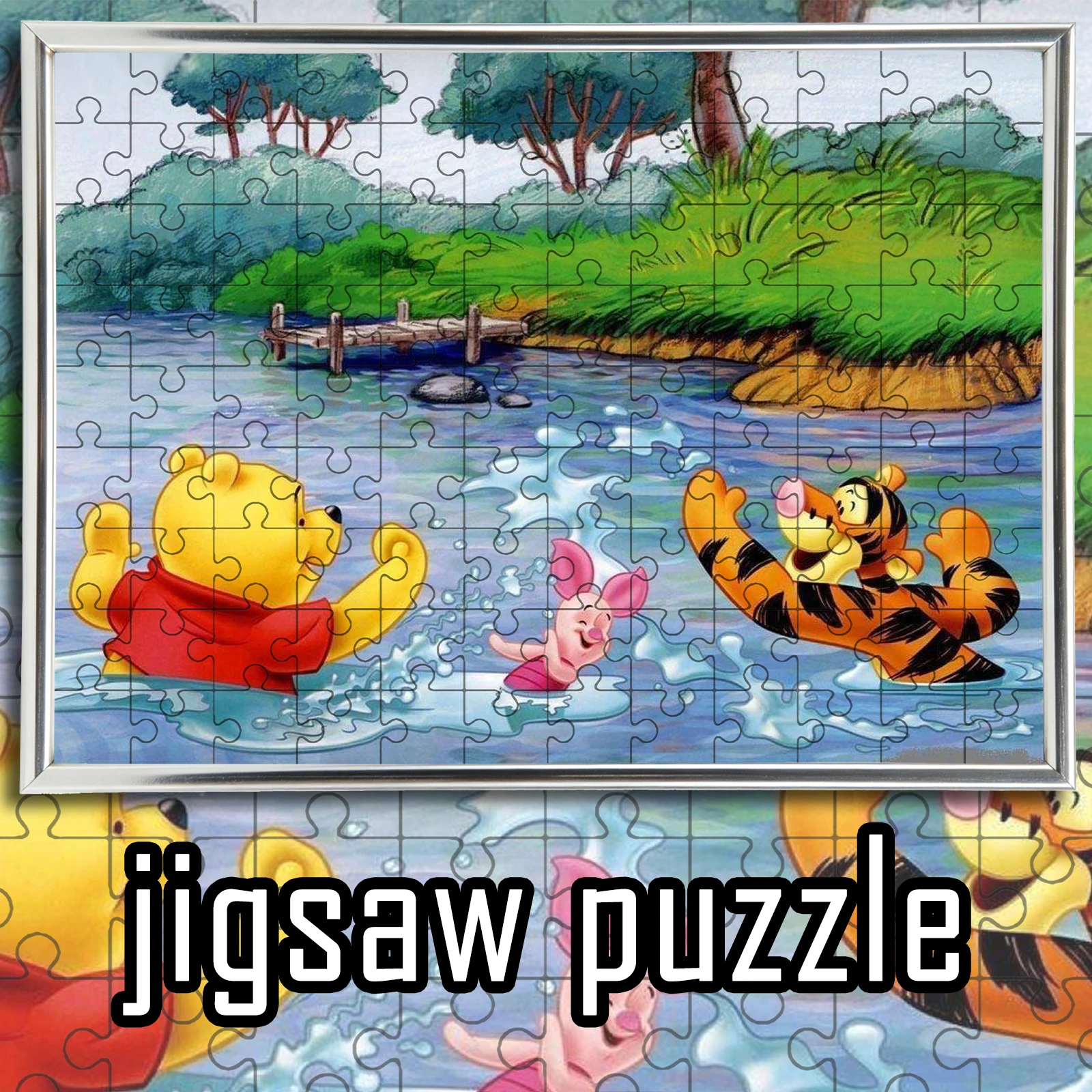 Winnie the Pooh, Piglet & Tigger Summer River Splash Wooden Jigsaw Puzzle - Classic Hundred Acre Wood Nostalgic Collectib
Winnie the Pooh, Piglet & Tigger Summer River Splash Wooden Jigsaw Puzzle - Classic Hundred Acre Wood Nostalgic Collectib
