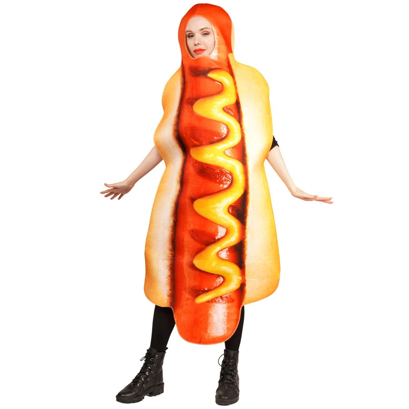 Adult Unisex Funny Hot Dog Cosplay Costumes, Halloween Carnival Role-playing Food Party Costumes
Adult Unisex Funny Hot Dog Cosplay Costumes, Halloween Carnival Role-playing Food Party Costumes