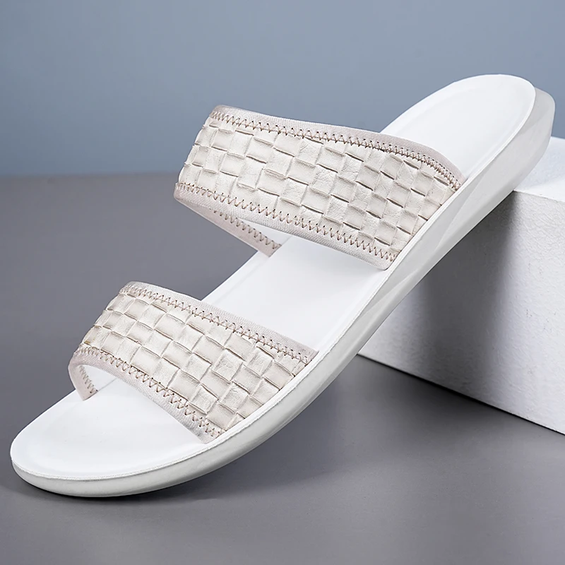 Men's Summer Comfortable Soft Bottom Woven Double Strap Sandals Anti-Slip Wear-Resistant Breathable Casual Slip-On Slippers-2553
Men's Summer Comfortable Soft Bottom Woven Double Strap Sandals Anti-Slip Wear-Resistant Breathable Casual Slip-On Slippers-2553