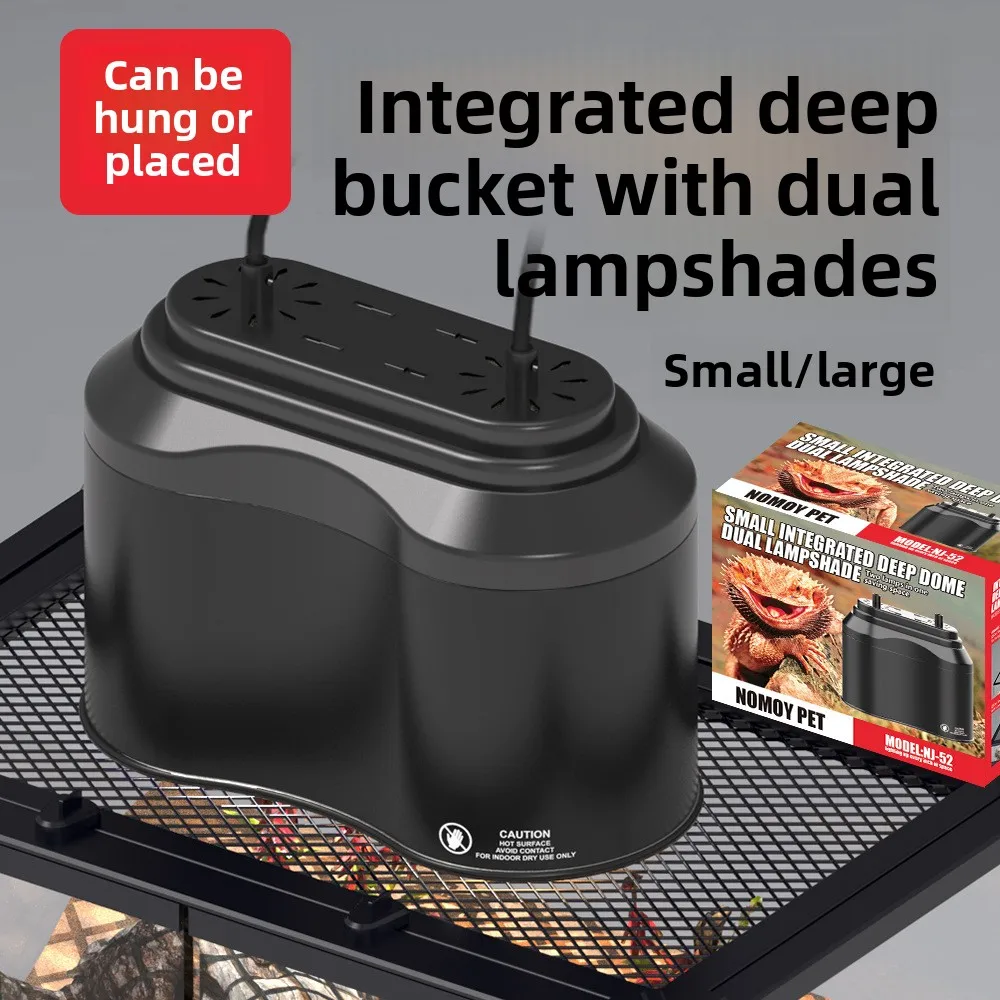 NOMOY Deep Dome Dual Lamp Fixture for Reptiles - All-in-One Hood with High Reflectivity for Optimal Basking Heat
NOMOY Deep Dome Dual Lamp Fixture for Reptiles - All-in-One Hood with High Reflectivity for Optimal Basking Heat