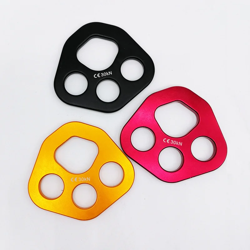 4-Hole 30KN Aluminum Alloy Force Plate Rigging Plate Mountaineering Expansion Rope Splitter Rigging Climbing Accessories
4-Hole 30KN Aluminum Alloy Force Plate Rigging Plate Mountaineering Expansion Rope Splitter Rigging Climbing Accessories