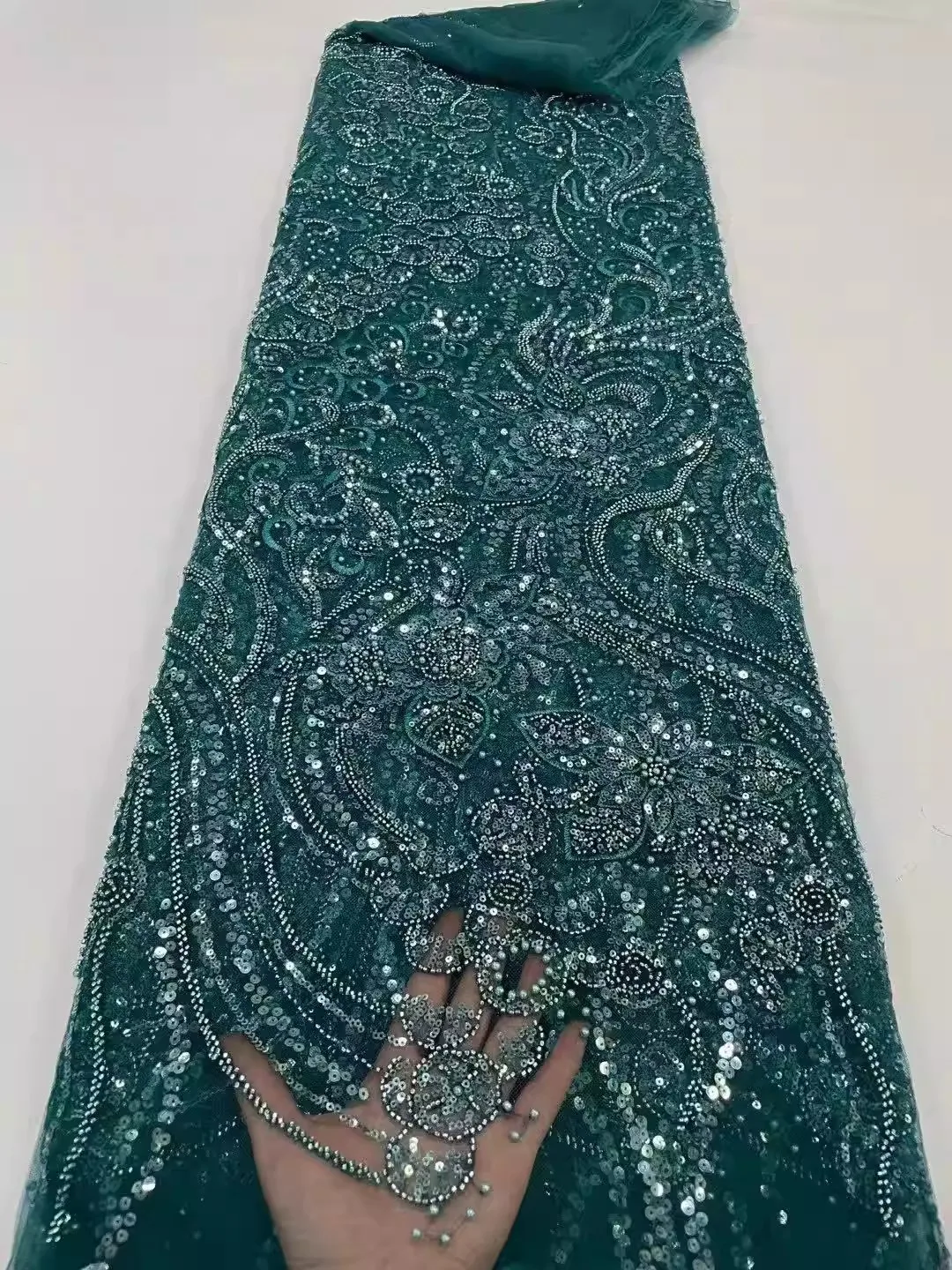 1yard Exquisite Bead sequin embroidery tela DIY Wedding Dress Cheongsam fabric for material luxury Gauze Fabric
1yard Exquisite Bead sequin embroidery tela DIY Wedding Dress Cheongsam fabric for material luxury Gauze Fabric