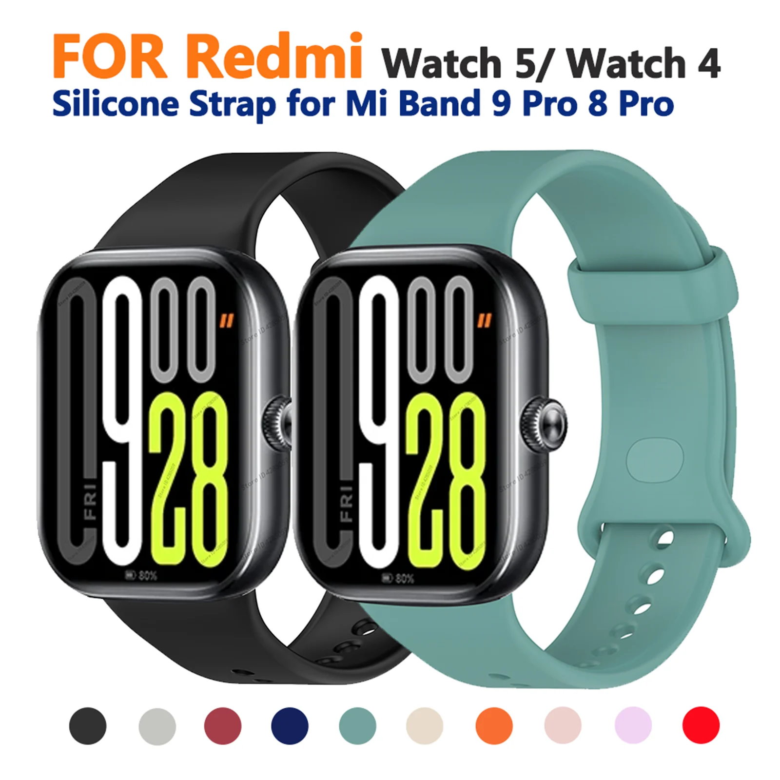 Strap For Redmi Watch 5 watch4 Smart watch Silicone band Bracelet Correa For Xiaomi Mi Band 9 Pro 8 Pro WristBand Accessories
Strap For Redmi Watch 5 watch4 Smart watch Silicone band Bracelet Correa For Xiaomi Mi Band 9 Pro 8 Pro WristBand Accessories
