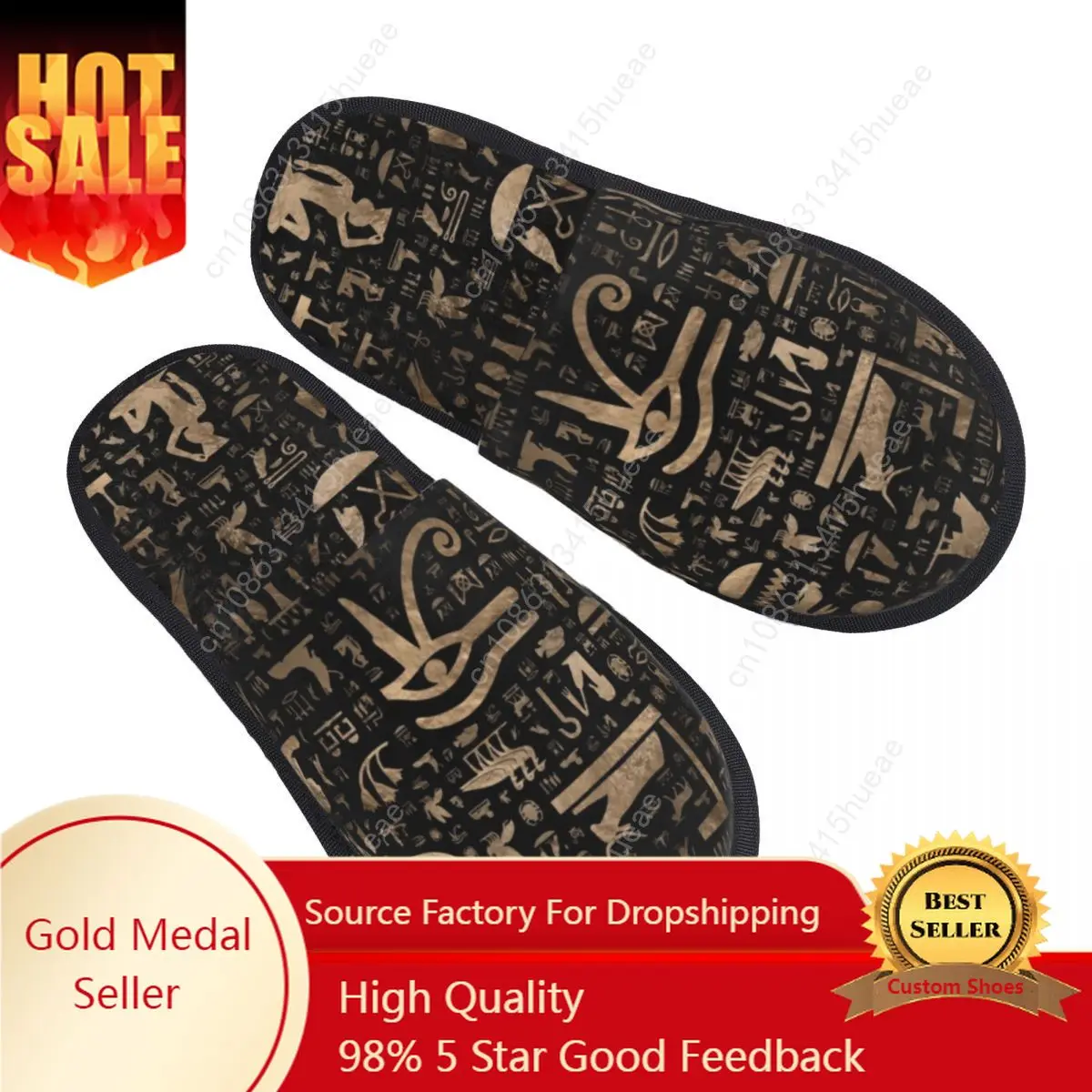 Ancient Egyptian Hieroglyphs Guest Slippers for Bedroom Women Custom Print Egypt Culture House Slipper
Ancient Egyptian Hieroglyphs Guest Slippers for Bedroom Women Custom Print Egypt Culture House Slipper