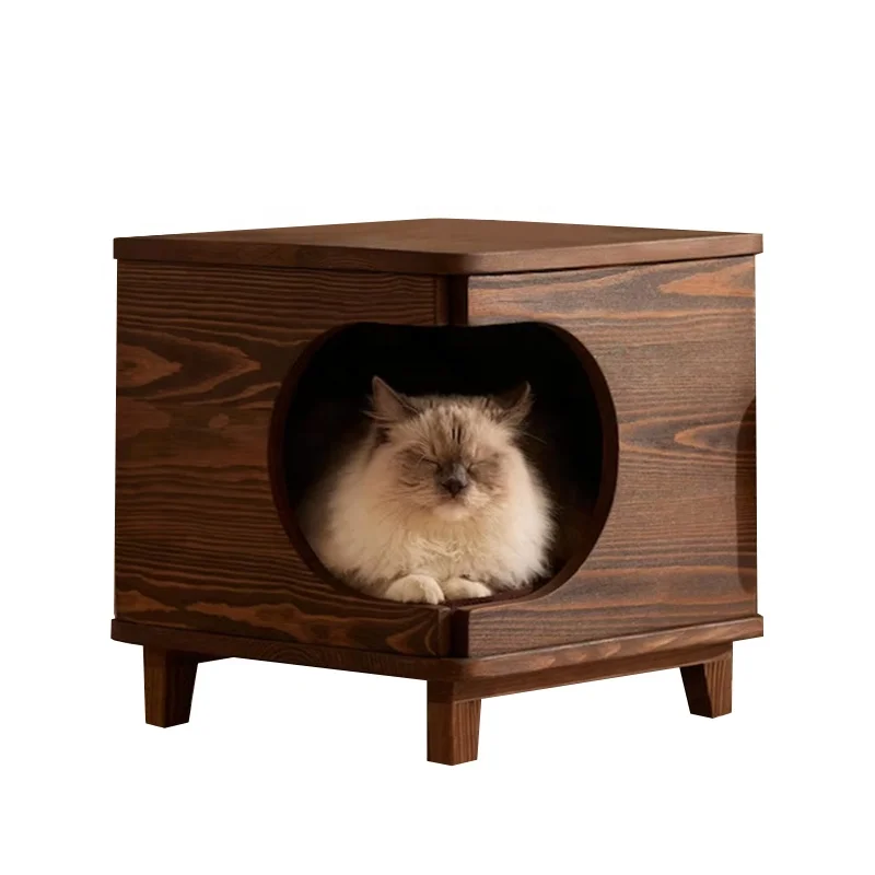 Wooden Pet House Cats Indoor Outdoor Use Easy Assemble Breathable Crate Cat Dog Kennel Playing And Resting Wooden Cats House
Wooden Pet House Cats Indoor Outdoor Use Easy Assemble Breathable Crate Cat Dog Kennel Playing And Resting Wooden Cats House