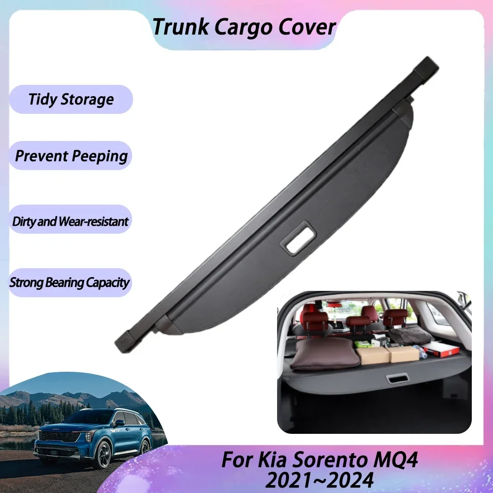 Car Trunk Cargo Cover For Kia Sorento MQ4 2021 2022 2023 2024 Luggage Rear Racks Curtain Tray Security Pad privacy Accessories
Car Trunk Cargo Cover For Kia Sorento MQ4 2021 2022 2023 2024 Luggage Rear Racks Curtain Tray Security Pad privacy Accessories