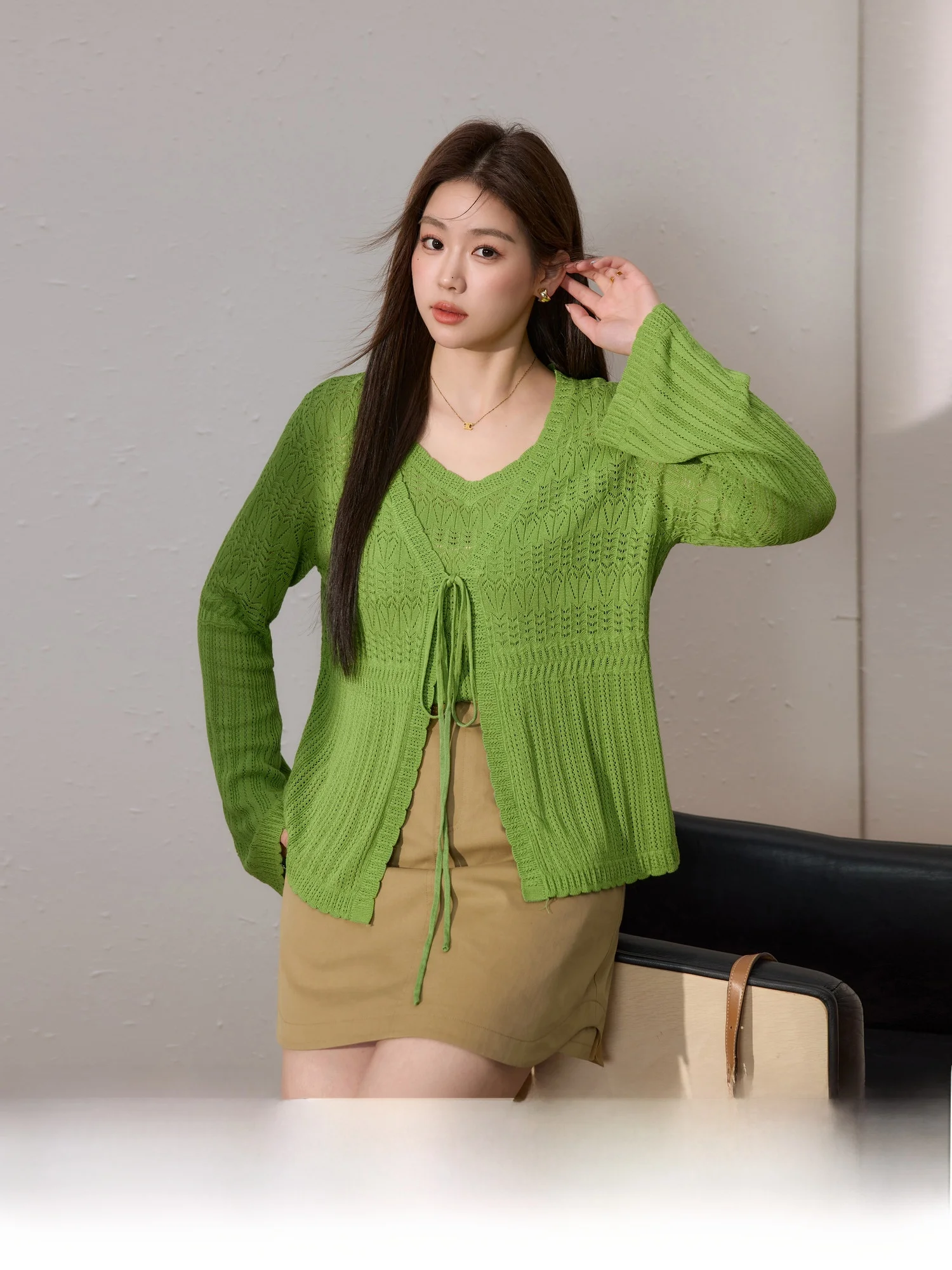 Blue Language plus Size Women's Casual Asymmetrical A-Line Skirt Spring Season Versatile plus Size Casual Skirt
Blue Language plus Size Women's Casual Asymmetrical A-Line Skirt Spring Season Versatile plus Size Casual Skirt