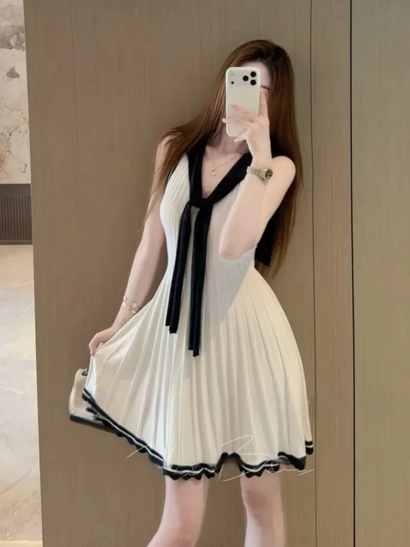 Korean Style Loose Breathable Color Block Women's Summer Dress Set School Girl Fashion Shoulder Shawl Two-Piece Ensemble
Korean Style Loose Breathable Color Block Women's Summer Dress Set School Girl Fashion Shoulder Shawl Two-Piece Ensemble