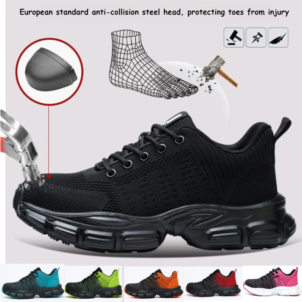 Summer Breathable Safety Shoes, Anti Smashing and Anti Stabbing Steel Toe Shoes, Comfortable Construction Site Safety Work Shoes
Summer Breathable Safety Shoes, Anti Smashing and Anti Stabbing Steel Toe Shoes, Comfortable Construction Site Safety Work Shoes
