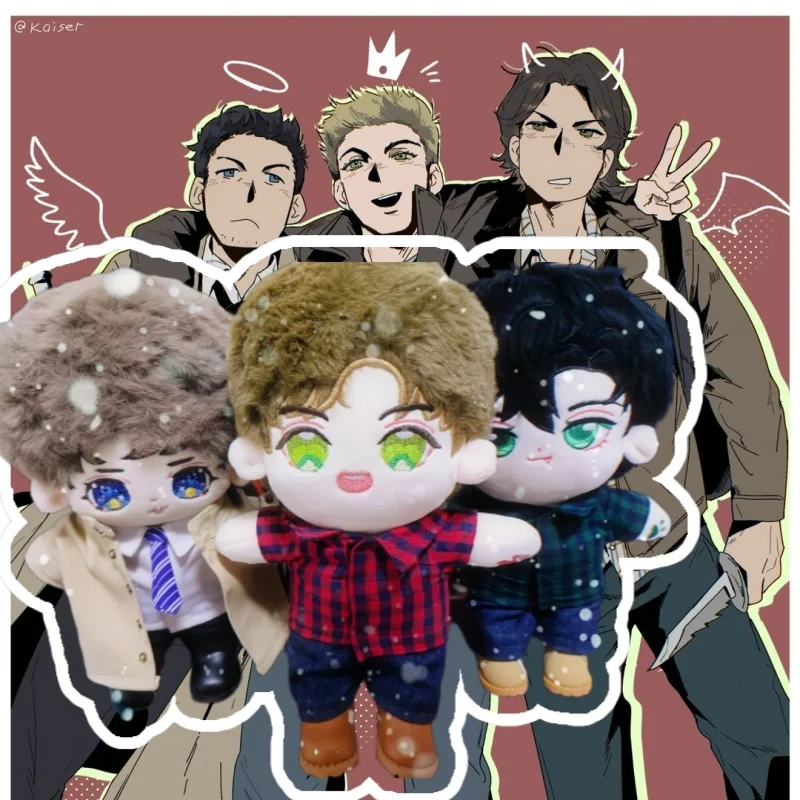 Supernatural Dean Sam Castiel Plush Doll 20cm Cotton Stuffed Soft Collectible Toy Standable For Spn Fans Related Figure Gift
Supernatural Dean Sam Castiel Plush Doll 20cm Cotton Stuffed Soft Collectible Toy Standable For Spn Fans Related Figure Gift