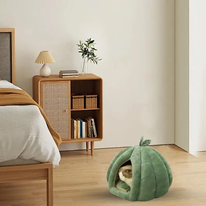 Кровать для кошек с тыквой, кошачий домик, закрытая кровать для кошек, пещера для кошек, утолщенная кровать для кошек на Хэллоуин, скрывающаяся для котят, маленьких собак, зимний дом
Кровать для кошек с тыквой, кошачий домик, закрытая кровать для кошек, пещера для кошек, утолщенная кровать для кошек на Хэллоуин, скрывающаяся для котят, маленьких собак, зимний дом