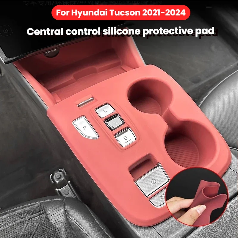 For Hyundai Tucson 2021‑2024 Central Console Silicone Protective Mat Cup Holder Mat Anti-Scratch Auto Interior Accessories
For Hyundai Tucson 2021‑2024 Central Console Silicone Protective Mat Cup Holder Mat Anti-Scratch Auto Interior Accessories
