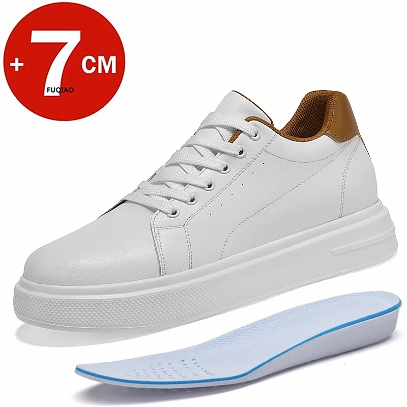 Fashion PU Leather Elevator Shoes for Men 7CM Invisible Height Increase White Sneakers for Women Heightening Casual Sprots Shoes
Fashion PU Leather Elevator Shoes for Men 7CM Invisible Height Increase White Sneakers for Women Heightening Casual Sprots Shoes