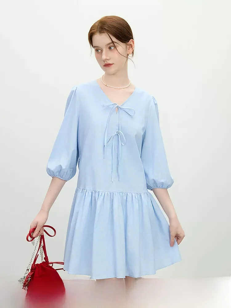 V-Neck Knot Cotton Linen A-Line Loose Dress Age-Defying Summer Fashion for Ladies Spring Summer Autumn Commute
V-Neck Knot Cotton Linen A-Line Loose Dress Age-Defying Summer Fashion for Ladies Spring Summer Autumn Commute