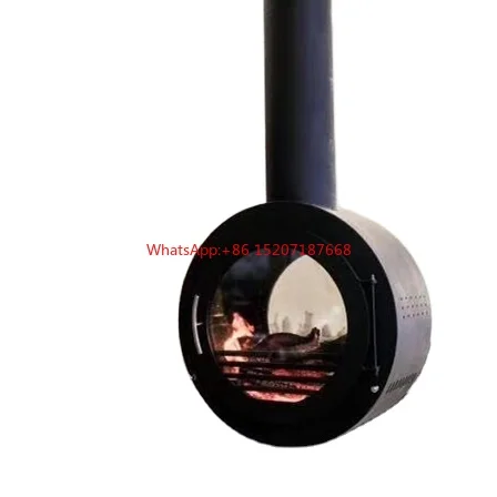 Ceiling Installation Stove Indoor Hotel Heating Wall Mounted Wood Burning Hanging Fireplace with Glass Door
Ceiling Installation Stove Indoor Hotel Heating Wall Mounted Wood Burning Hanging Fireplace with Glass Door