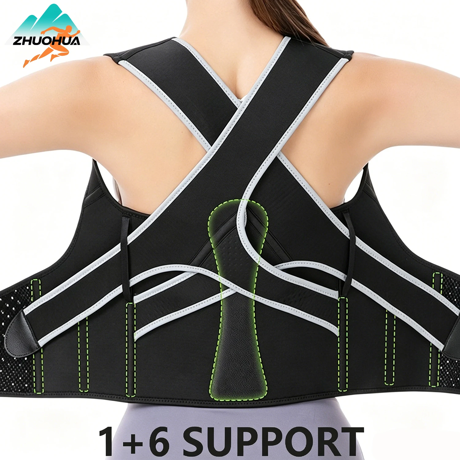 ZHUOHUA Unisex Posture Corrector Back Brace, Full Back Lumbar Support for Neck Shoulder Waist Pain Relief
ZHUOHUA Unisex Posture Corrector Back Brace, Full Back Lumbar Support for Neck Shoulder Waist Pain Relief