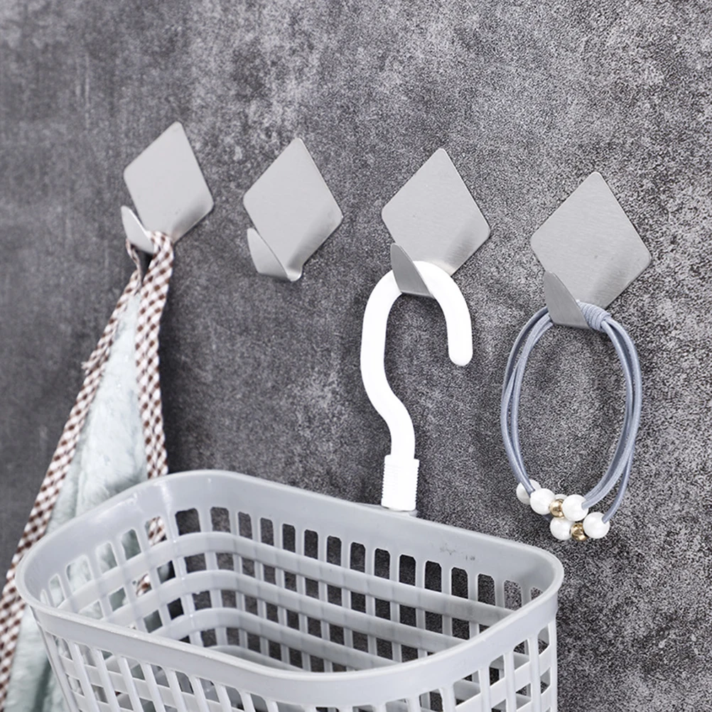 Stainless Steel Hooks Wall Mount Hangers Bathroom Kitchen Home ganization Door Back Hooks Easy Install Modern
Stainless Steel Hooks Wall Mount Hangers Bathroom Kitchen Home ganization Door Back Hooks Easy Install Modern