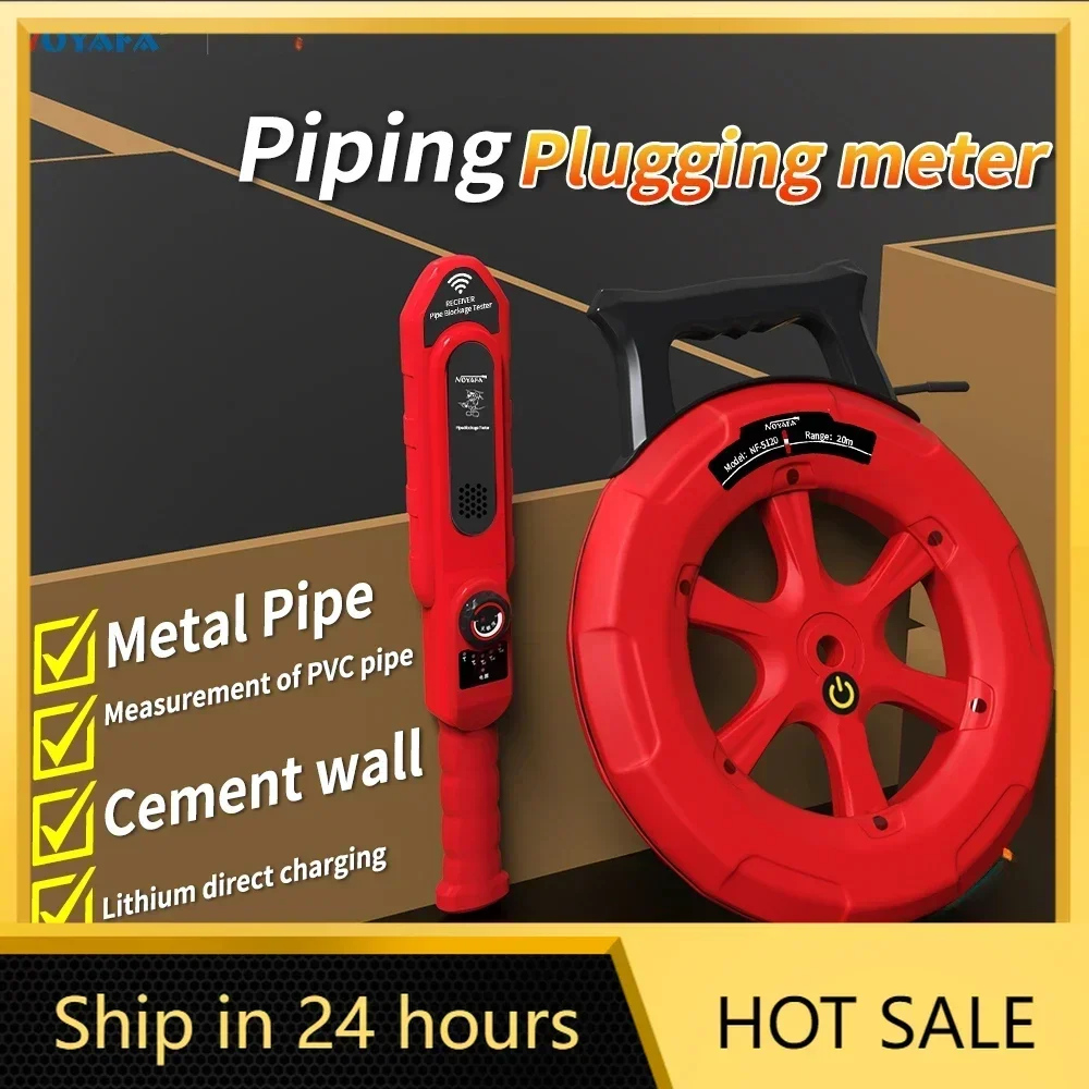 Pip PVC Iron Pipe Blockage Detector NF-5120/30/40 Diagnostic-Tool Scanner Pipeline Blocking Clogging Plumbers Instrument
Pip PVC Iron Pipe Blockage Detector NF-5120/30/40 Diagnostic-Tool Scanner Pipeline Blocking Clogging Plumbers Instrument