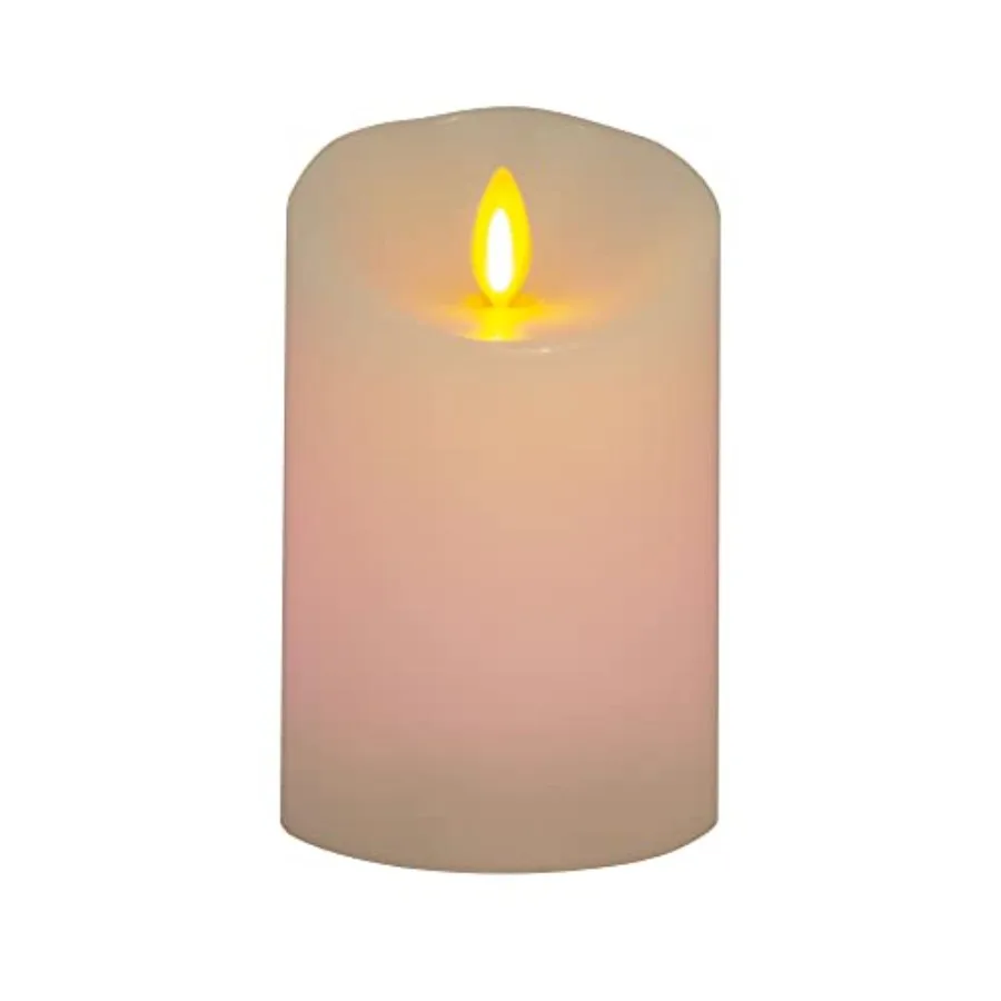 Flameless Color Changing LED Candle 3" x 4.5", Real Wax Moving Flame, Battery Operated with 18 Button Remote, Unscented Safe
Flameless Color Changing LED Candle 3" x 4.5", Real Wax Moving Flame, Battery Operated with 18 Button Remote, Unscented Safe
