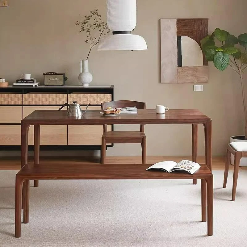 Customizable Nordic black walnut Japanese cherry wood dining table log style desk tea table
Customizable Nordic black walnut Japanese cherry wood dining table log style desk tea table