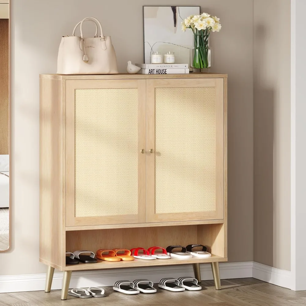 Rattan Shoe Cabinet with Doors, 5-Tier Shoe Storage Cabinet for Entryway,Shoe Rack Organizer Cabinet for Entryway/Hallway/Closet
Rattan Shoe Cabinet with Doors, 5-Tier Shoe Storage Cabinet for Entryway,Shoe Rack Organizer Cabinet for Entryway/Hallway/Closet