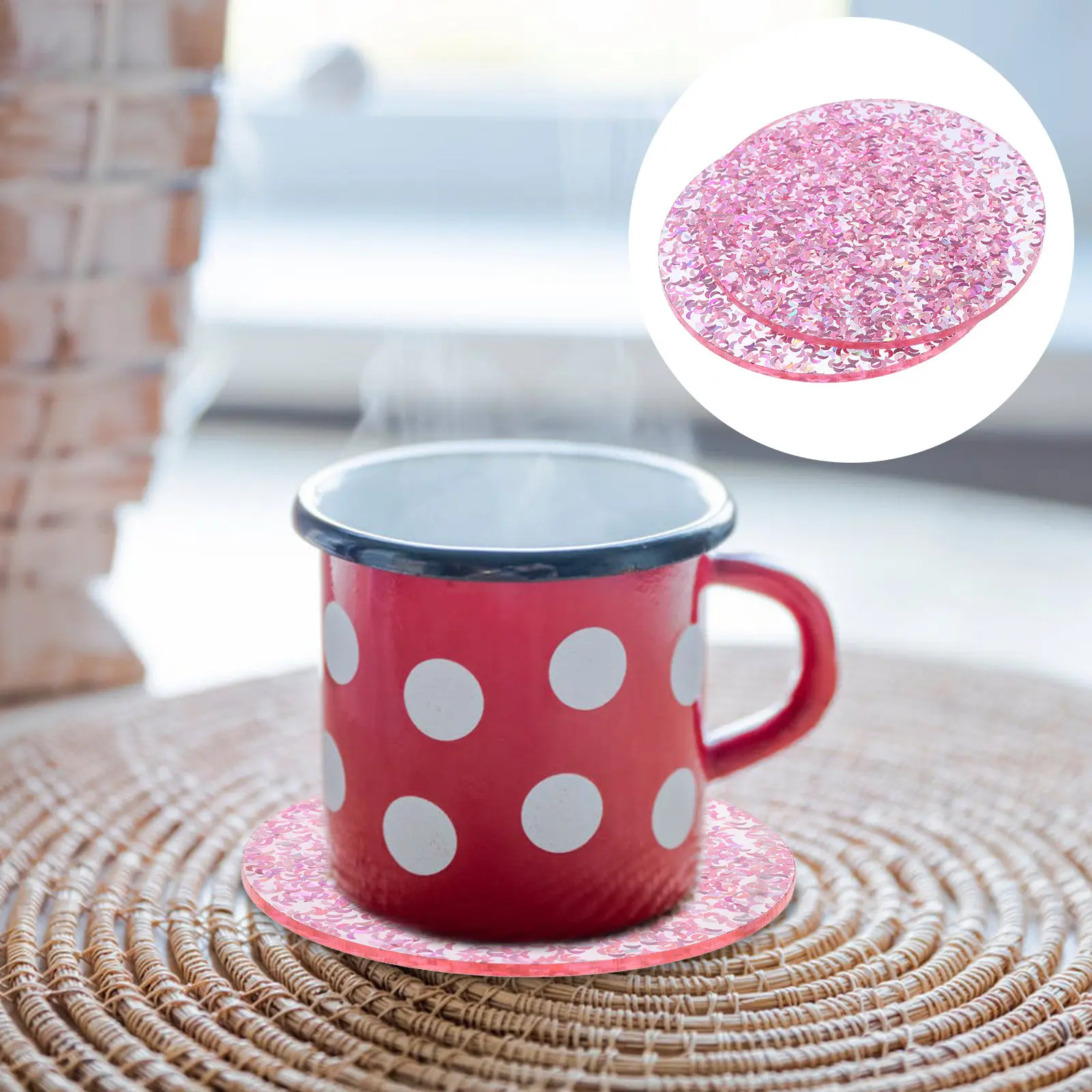 2Pcs Moon Acrylic Coaster Style Heat Insulation Table Mat Transparent Round Cup Mat Home Tea Room Decorative Placemat
2Pcs Moon Acrylic Coaster Style Heat Insulation Table Mat Transparent Round Cup Mat Home Tea Room Decorative Placemat