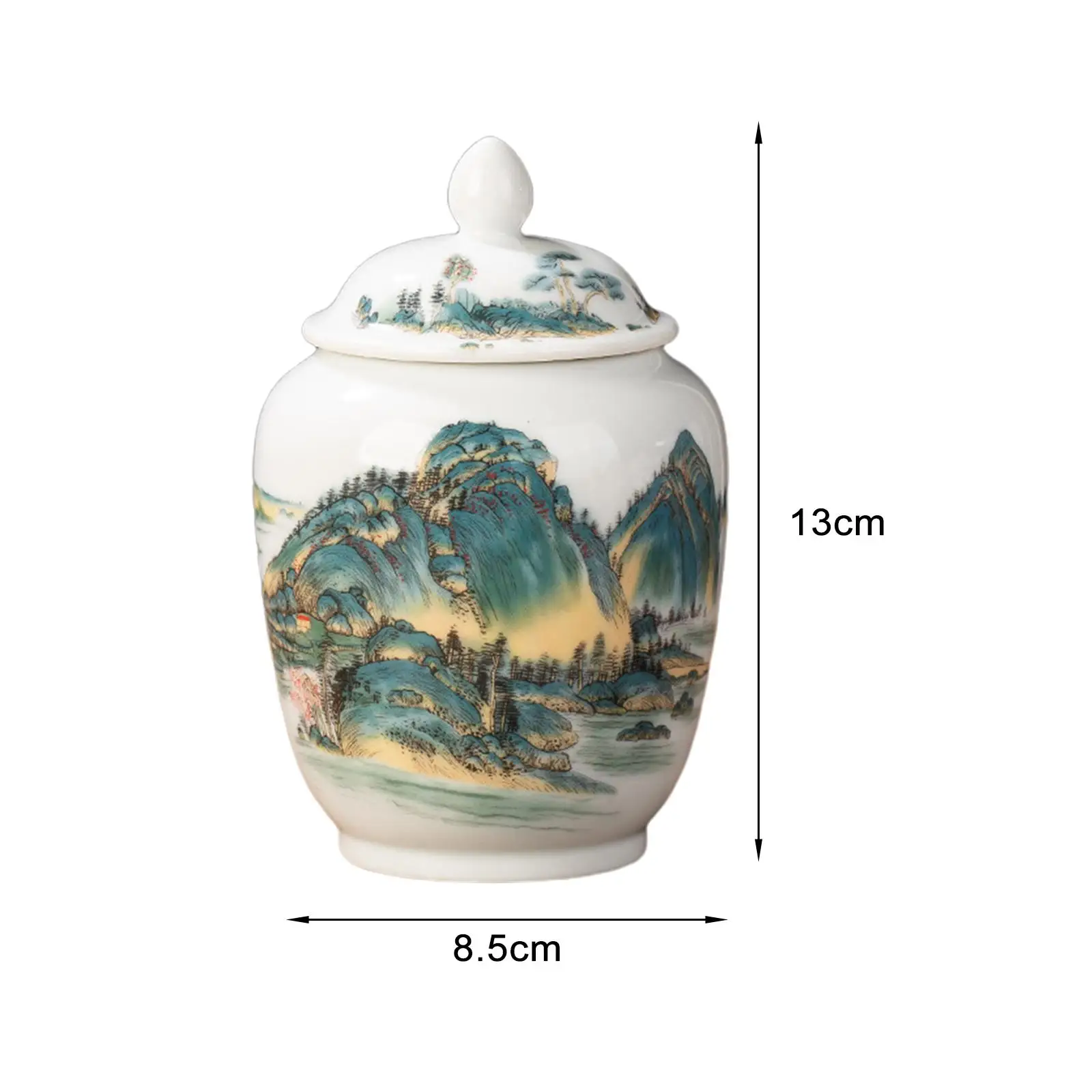 Ceramic Ginger Jar Chinese Gift Multi Purpose with Lid Decorative Vase for Countertop Office Home Decor Party Floral Arrangement
Ceramic Ginger Jar Chinese Gift Multi Purpose with Lid Decorative Vase for Countertop Office Home Decor Party Floral Arrangement